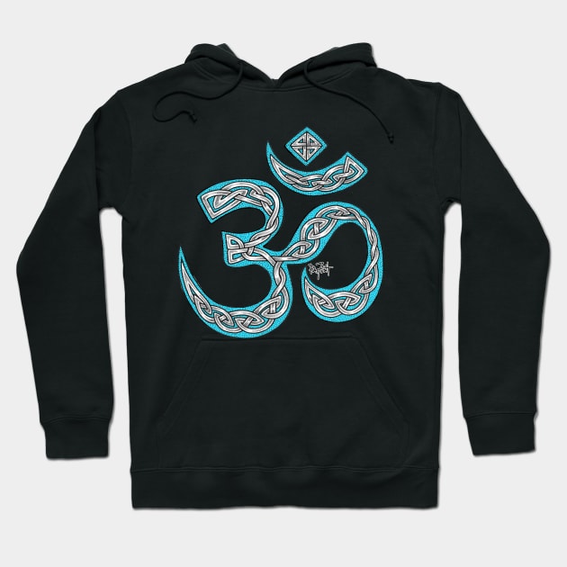 Celtic Knotwork Sacred OM Symbol Hoodie by patfish